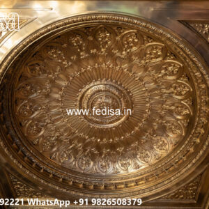 Wooden Classic Ceiling Design Pop Dome Design No-8371