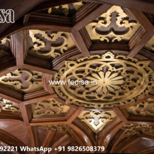 Wooden Classic Ceiling Design Heart Pop Design No-8381