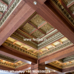 Wooden Classic Ceiling Design Ceiling Trap Door Design No-8384