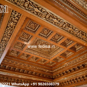 Wooden Classic Ceiling Design Pop Design For Bedroom Simple No-8389