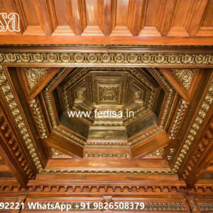 Wooden Classic Ceiling Design Pop In Room Design No-8397