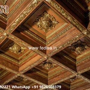 Wooden Classic Ceiling Design 13 By 12 Room Pop Design No-8404
