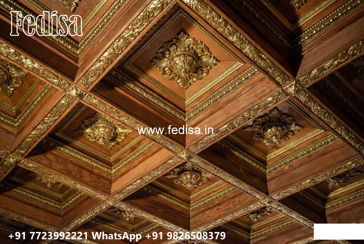 Wooden Classic Ceiling Design 13 By 12 Room Pop Design No-8404