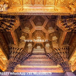 Wooden Classic Ceiling Design Small House Living Room Ceiling Design No-8414