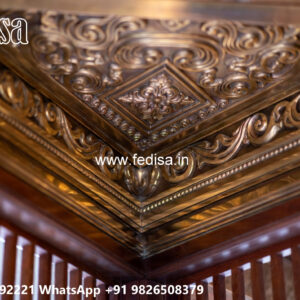 Wooden Classic Ceiling Design Wave Ceiling Design No-8444
