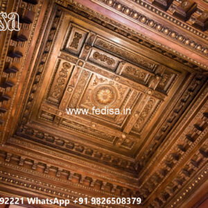Wooden Classic Ceiling Design Pop Design Small Room No-8447
