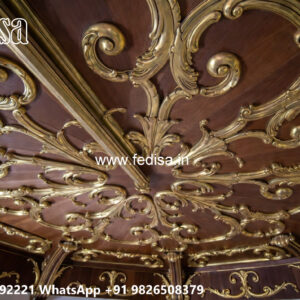 Wooden Classic Ceiling Design Plus Minus Design For Lobby No-8453