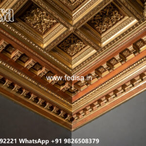Wooden Classic Ceiling Design Ceiling Simple Design For Hall No-8457