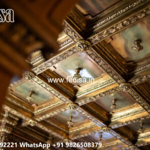 Wooden Classic Ceiling Design Simple Pop Cornice Molding Design No-8461