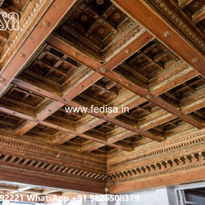 Wooden Classic Ceiling Design Plus Minus Pop Latest Design No-8463