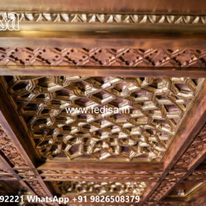 Wooden Classic Ceiling Design Pop Design For Living Room 2026 Plus Minus No-8464