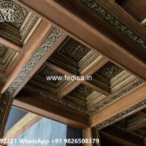Wooden Classic Ceiling Design Simple And Elegant False Ceiling Design No-8475