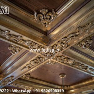 Wooden Classic Ceiling Design Pop Design For Light No-8488