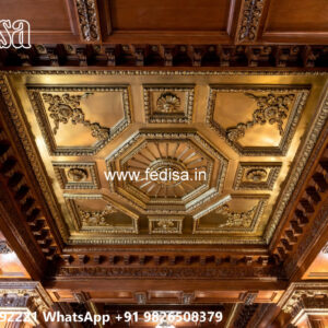Wooden Classic Ceiling Design Pop Design S No-8499