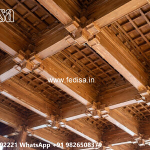 Wooden Classic Ceiling Design Unique False Ceiling Design For Bedroom No-8504