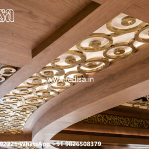 Wooden Classic Ceiling Design Function Hall Ceiling Design No-8520