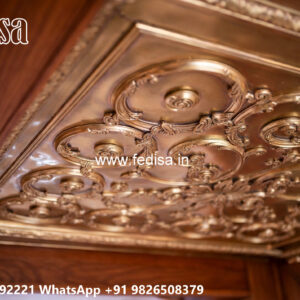 Wooden Classic Ceiling Design Ceiling Pop Color Design No-8523