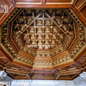Wooden Classic Ceiling Design False Ceiling Cove Light Design No-8564