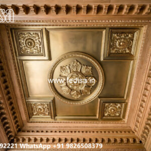 Wooden Classic Ceiling Design Types Of Pop Design No-8566