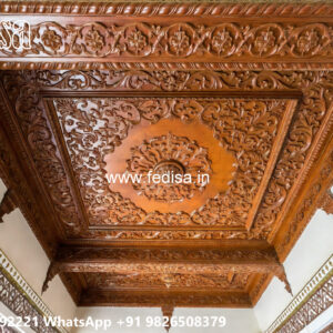 Wooden Classic Ceiling Design Veranda Pop Design No-8577