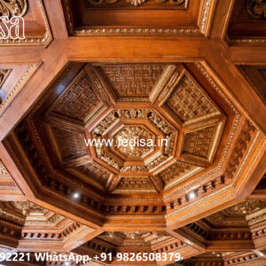 Wooden Classic Ceiling Design Gypsum Pop Design For Hall No-8587