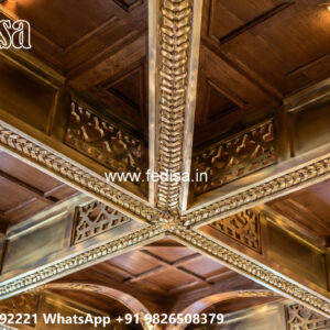 Wooden Classic Ceiling Design Ceiling Wall Design For Bedroom No-8590