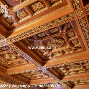 Wooden Classic Ceiling Design Kitchen Roof Pop Design No-8597