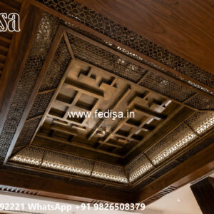 Wooden Classic Ceiling Design False Ceiling Circle Design No-8602