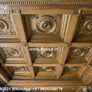 Wooden Classic Ceiling Design Interior Roof Design For Living Room No-8603