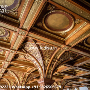 Wooden Classic Ceiling Design Cool Ceiling Designs No-8612