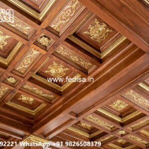 Wooden Classic Ceiling Design Exterior Balcony Ceiling Design No-8617