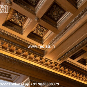 Wooden Classic Ceiling Design Roof Ceiling Paint Design No-8620