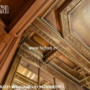 Wooden Classic Ceiling Design False Ceiling Design For Jewelry Shop No-8625