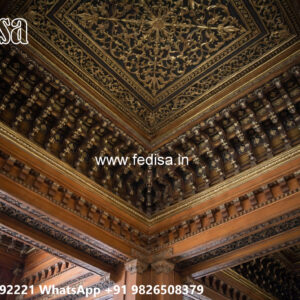 Wooden Classic Ceiling Design False Ceiling Design For Bedroom 2026 No-8638