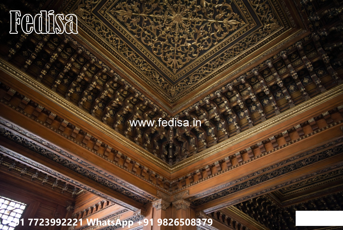 Wooden Classic Ceiling Design False Ceiling Design For Bedroom 2026 No-8638