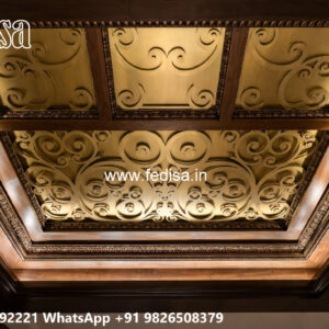 Wooden Classic Ceiling Design Balcony Ceiling Design Ideas No-8647