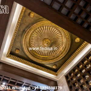 Wooden Classic Ceiling Design Stylish False Ceiling Design No-8649
