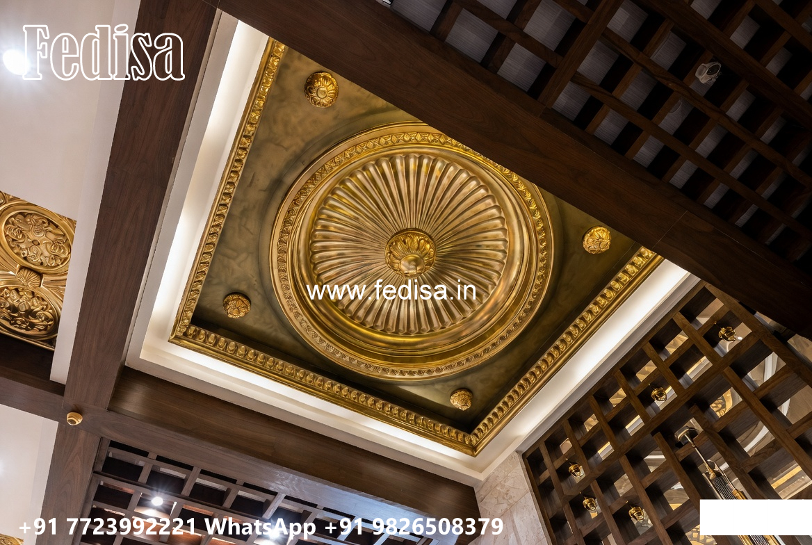 Wooden Classic Ceiling Design Stylish False Ceiling Design No-8649