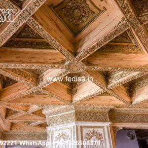 Wooden Classic Ceiling Design Carnish Color Design No-8651