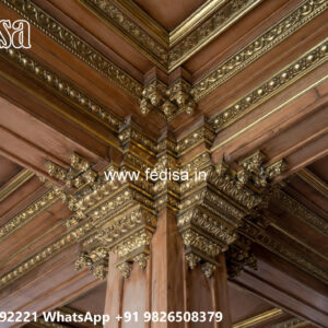 Wooden Classic Ceiling Design Chhat Mein Pop Ke Design No-8661
