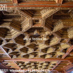 Wooden Classic Ceiling Design Fall Ceiling Room Design No-8663