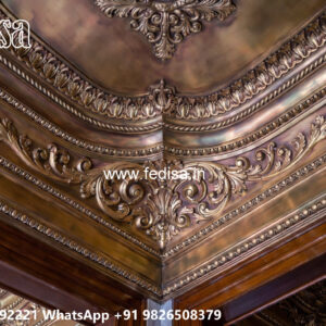 Wooden Classic Ceiling Design Best Cement Pop Design No-8674