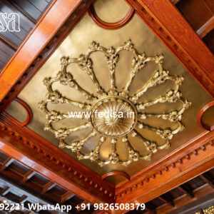 Wooden Classic Ceiling Design Simple Plain Ceiling Design No-8682