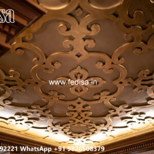 Wooden Classic Ceiling Design Living Room Pvc Ceiling Design No-8686