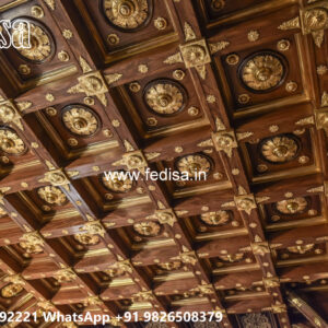 Wooden Classic Ceiling Design Pop Design Hall Simple No-8690
