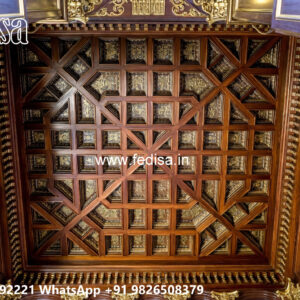 Wooden Classic Ceiling Design Puja Room Pop Design For Pooja Room Ceiling No-8691