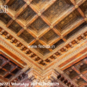 Wooden Classic Ceiling Design Kitchen Beams Ideas No-8707