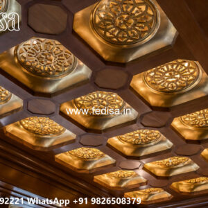 Wooden Classic Ceiling Design Mdf Board False Ceiling Design No-8712