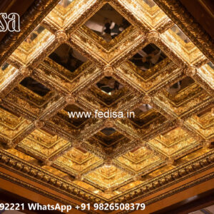 Wooden Classic Ceiling Design False Ceiling Design With Beam No-8715