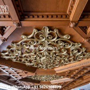 Wooden Classic Ceiling Design Bathroom Pvc Ceiling Design No-8720